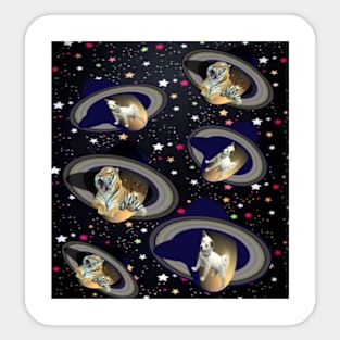 Galaxy of animals Sticker